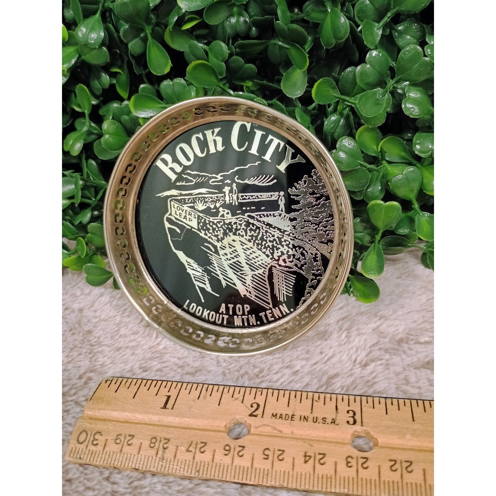 Vtg Rock City Lookout Mountain Tennessee‎ Souvenir Travel Coaster Trinket Dish